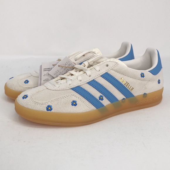 Adidas Women’s Gazelle Indoor Embroidered Floral IF4491 Sneakers - Size 7.5 - Picture 8 of 16